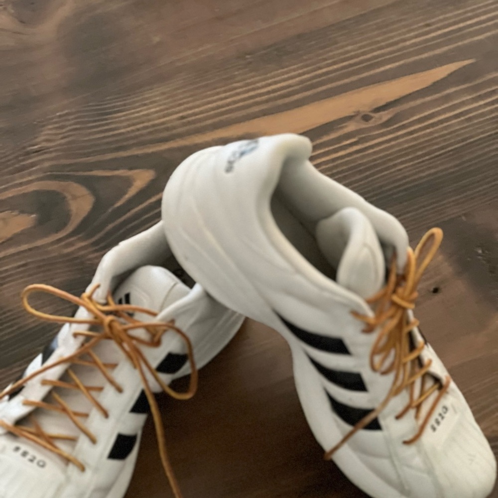 Adidas Classic White and Black Sneakers size 12 Superstar Tennis White Shell Toe
